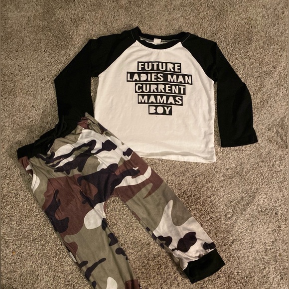 Future lady Man Current Mommas Boy: says 5T but fits more like 4T. - Picture 1 of 6